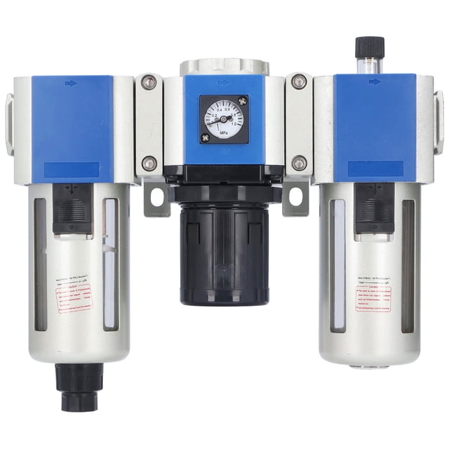 Regulador de presión de filtro de aire de 3 etapas Combinación de lubricador de aire comprimido Capacidad de taza de 160 CC GC400‑10