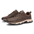 thumbnail image 2 of NOKIO Sneakers for Men Outdoor Wate𝗋proof Sneakers 𝖫a𝖼e Up Running Shoes Lightweight Hiking Shoes Wide Width Non-S𝗅ip Sport Shoes So𝗅id Color Casual Walking Shoes, 2 of 9