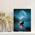 thumbnail image 2 of UXIEQU Orca Whale And Moon Canvas Wall Art 15.75x11.81 INCHES, 2 of 8