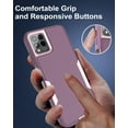 thumbnail image 5 of Revvl 6 Pro Case, Revvl 6X Pro Case, with Glass Screen Protector, Dust-Proof Port Cover, Full Body Rubber Protection Phone Case for T-Mobile Revvl 6/6x Pro 5G, Pink/Purple, 5 of 16