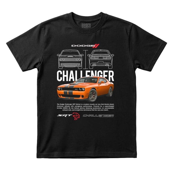 Dodge Challenger Specifications Men's Graphic T Shirt Tees Brisco Brands S