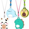 thumbnail image 1 of Collar para AirTag Ensfomte Cute Cartoon Silicone, paquete de 4, 1 of 7