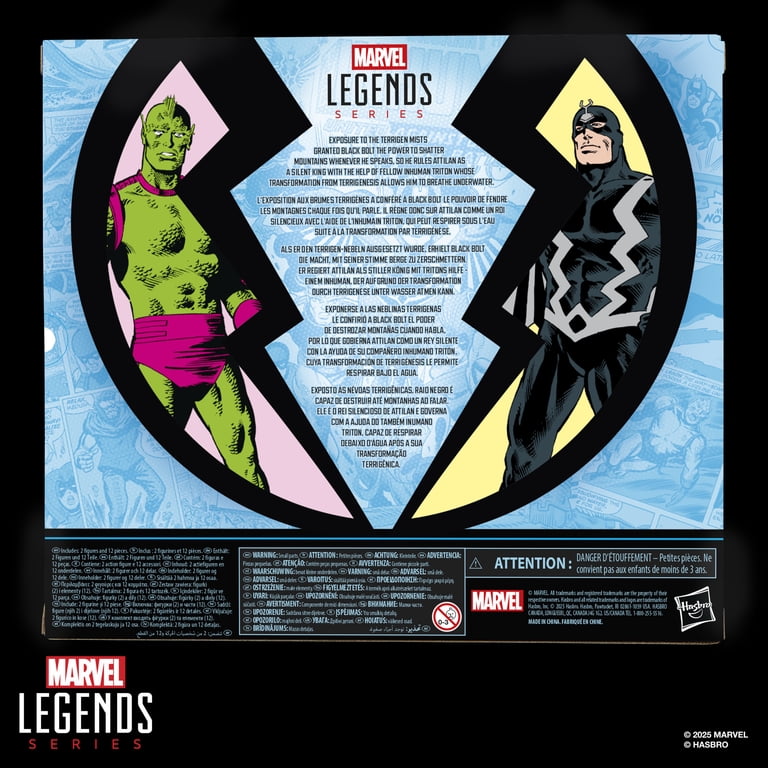 Marvel Legends Series Inhumans Black Bolt & Marvel's Triton, Two 6