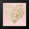 thumbnail image 2 of Hogan, Melody 12x12 Black Modern Framed Museum Art Print Titled - Heart Glitz 3, 2 of 5