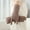 BROWN, variant on 2-in-1 Faux Suede Gloves with Ribbed Knit Wrist Warmers