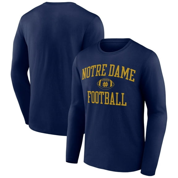 Men's Navy Notre Dame Fighting Irish First Sprint Team Long Sleeve T-Shirt