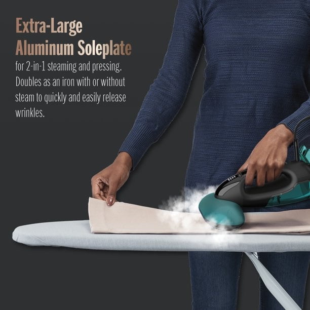Open Box Conair GS107 Turbo Extreme Steam 2-in-1 Steam and Iron with Turbo - Black/Green