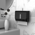 thumbnail image 6 of BEZADI Trifold Paper Towel Dispenser ABS Commercial Tissue Dispensers with Lock Wall Mounted for Bathroom,10.64"L x 3.78"W x 7.88"H,Black, 6 of 7