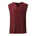 thumbnail image 4 of CONZONE Mens Cotton Linen T-Shirts Sleeveless T Shirts for Men Casual V Neck Solid Color Lightweight Tees Soft Cozy Tops, 4 of 5