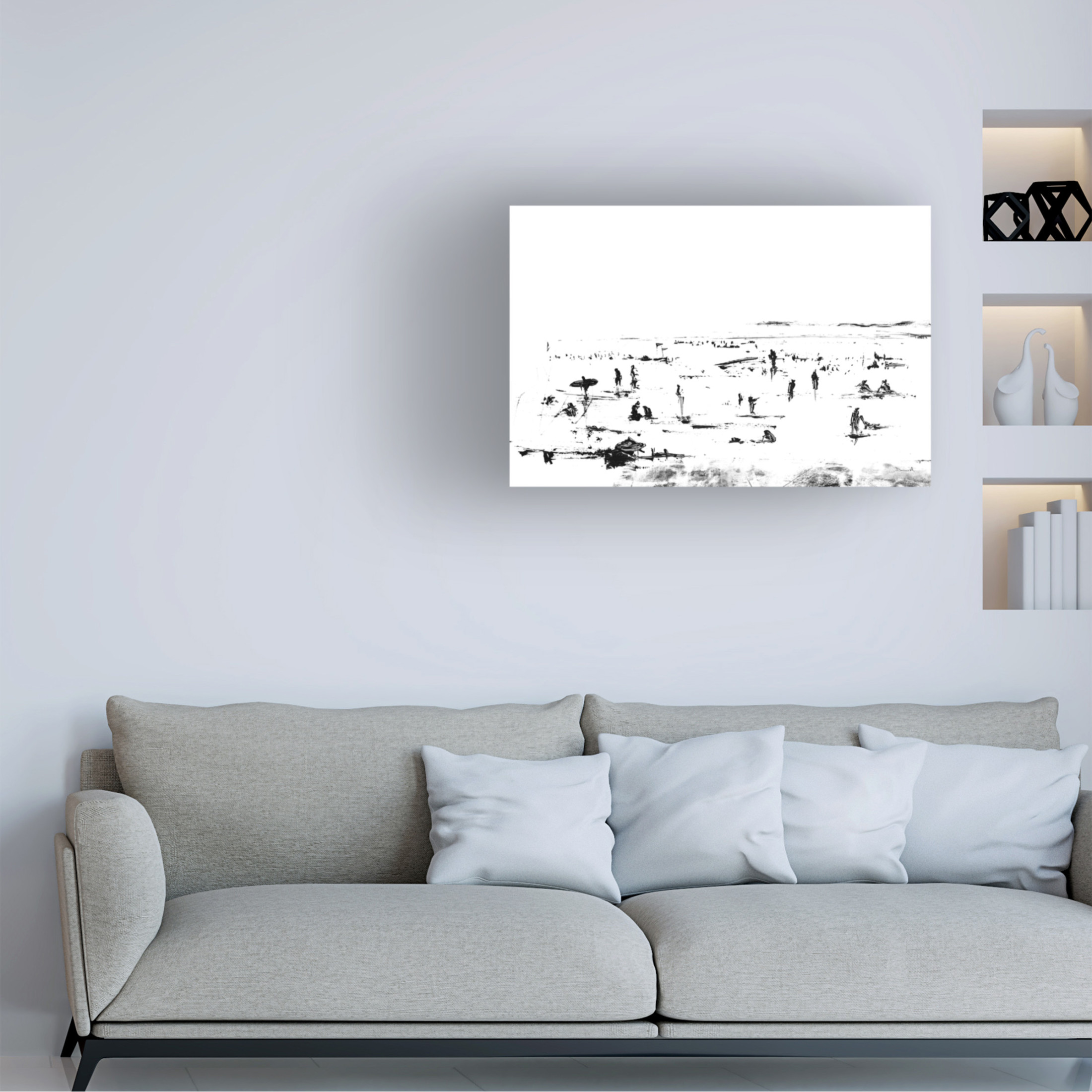Trademark Fine Art Dan Hobday Beach Canvas Wall Art