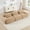 Camel, variant on 3-Seat Sofa Premiumcorduroy Fabric Fabric Modular Multi-Combination Anti-Slip Design No Assembly Curved Armrests Ergonomic Support High-Resilience Sponge for Living Rooms Bedrooms (Camel)