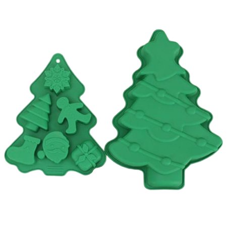 

Christmas Silicone Cake Mold | DIY Baking Mold for Kids| Christmas Tree Shape Decorative Candy Molds for Men Women Santa Snowman Shape Moulds for Clay