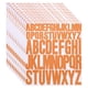 thumbnail image 1 of 12 Hojas de Etiquetas de Letras de Vinilo, 1 Pulgada, 2 Pulgadas 624 Piezas de Letras Naranjas, 1 of 6