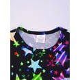 thumbnail image 4 of QEFJNO Kids Girls Pajamas Set 2 PCS Short Sleeve Top and Shorts Pants for Toddler Girls Stars Pjs Size 3-12Y, 4 of 10