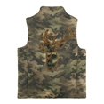 thumbnail image 2 of Xoenoiee Deer Camo Print Boys Lightweight Fleece Vest, Full Zip Sleeveless Outerwear for Fall Winter Spring, Running Hiking Jacket with Pockets, Size 5-6 Years, 2 of 7