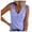 Purple, variant on Women's V-Neck Sleeveless Button Down Undershirt Casual Comfort Stretch Soft Breathable T-Shirt