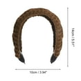 thumbnail image 3 of Unique Bargains 1 Pc Cable Knit Wide Headbands for Women Brown, 3 of 6