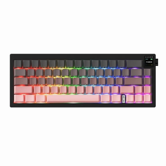 AJAZZ AK650 Weaver's Axis Side Engraved Gradient Blackberry Triple Mode with Screen RGB DIY