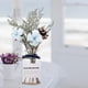 thumbnail image 4 of 1 juego de flores secas, jarrón de cristal decorativo para jardín de primavera transparente Flor de cinta azul, 4 of 8