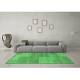 thumbnail image 3 of Ahgly Company Indoor Rectangle Abstract Emerald Green Modern Area Rugs, 2' x 4', 3 of 4