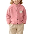 thumbnail image 2 of XUNKUSGA Toddler Fleece Jacket Baby Boys Girls Cute Animal Print Snap Button Stand Collar Winter Clothes for Baby Girl Lightweight Comfortable Fleece Winter Coat,4 Years, 2 of 8