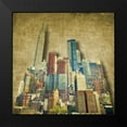 thumbnail image 2 of Bagozzi, R. 20x20 Black Modern Framed Museum Art Print Titled - Vintage Skyline, 2 of 5