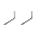 thumbnail image 2 of Soporte L de 4 Uds Matsuzay para estante de banco montado en la pared acero inoxidable, 2 of 6