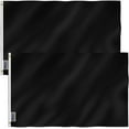 thumbnail image 1 of Anley Lot de 2 Fly Breeze Drapeau Noir Uni 3 X 5 Pieds - Drapeaux Noirs Simples en Polyester, 1 of 6