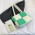 thumbnail image 4 of Bolso Hombro A La para Mujer Mano Color Contrastante Al Aire Libre () Verde, 4 of 9