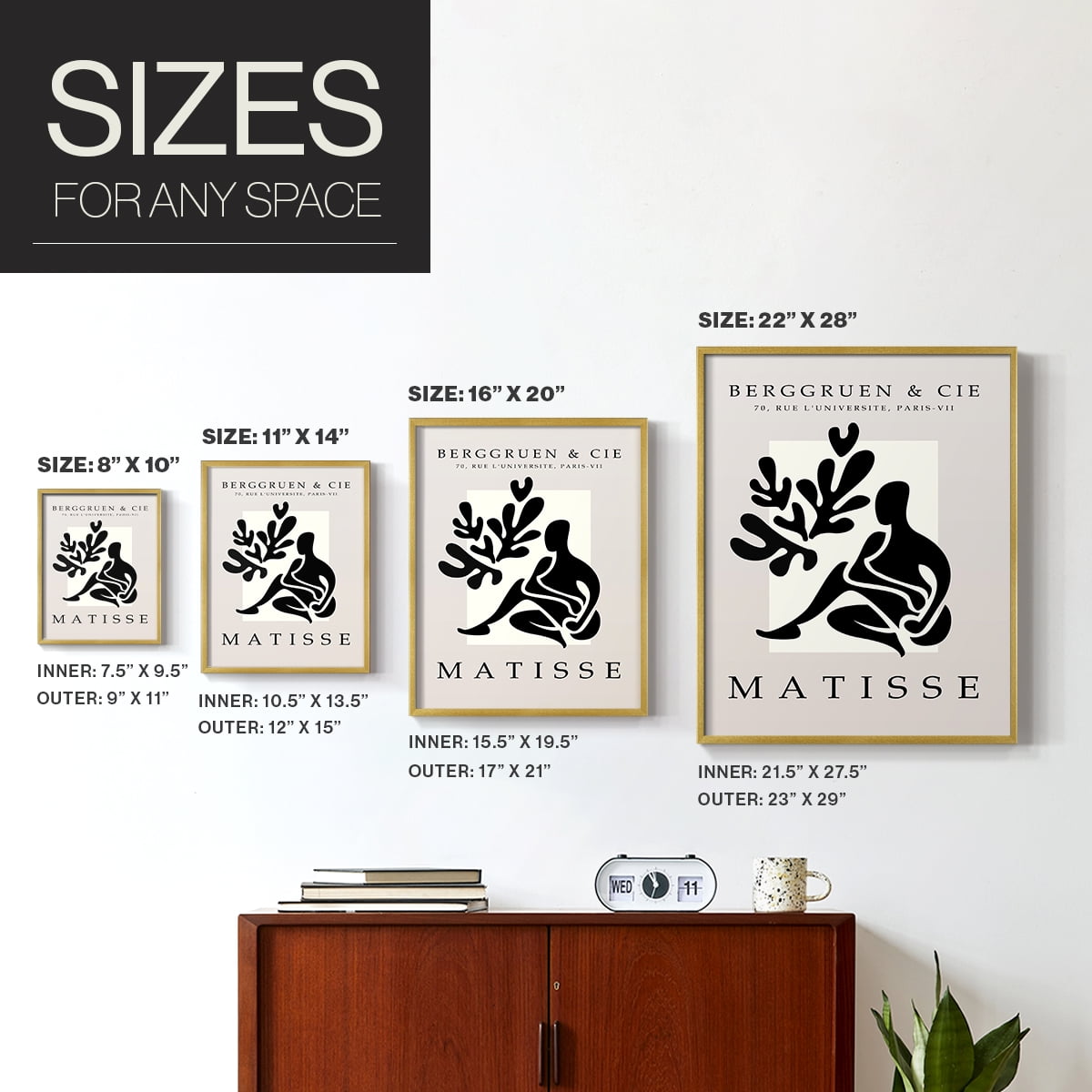 Matisse LIII Framed Print - Solid Wood