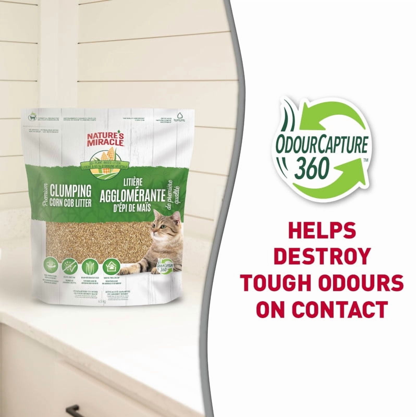 LITIÈRE AGGLOMÉRANTE DE MAÏS NATURE'S MIRACLE