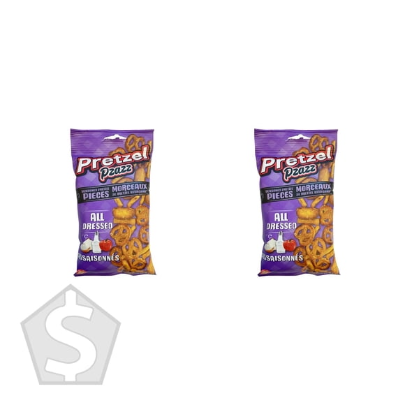 Pretzel Pzazz All Dressed, 12 X 56 g - Lot de 2