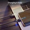 thumbnail image 3 of Jja Magnetic Charging Cable 3 In 1 360180 Rotation Magnetic Phone Charger 3a Nylon Braided Detachable Fast Charger Data Transfer Cable For Micro Usb T, 3 of 5