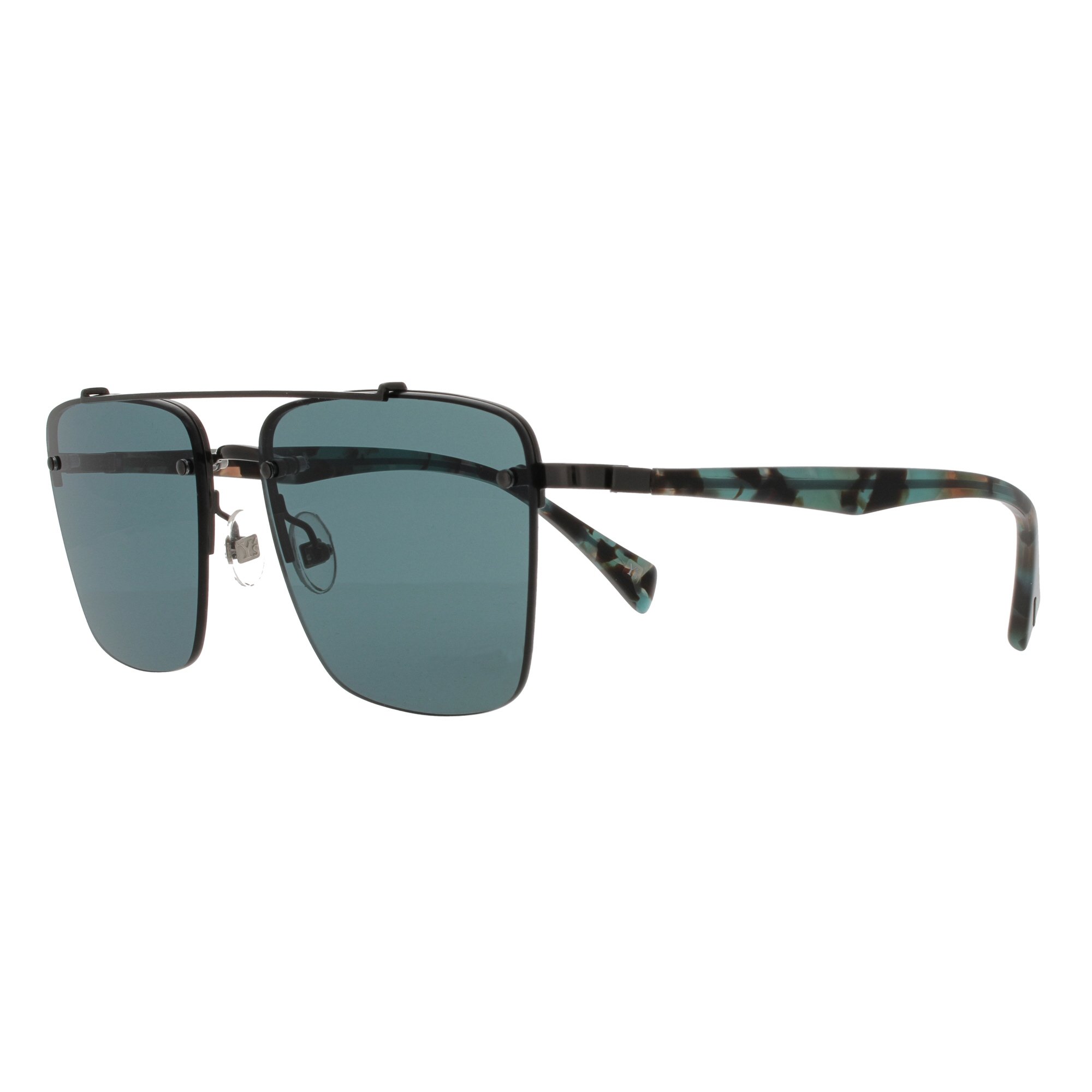 Unisex YOHJI YAMAMOTO-YS7001-900 Gunmetal Green, 54mm Lens  display picture 3
