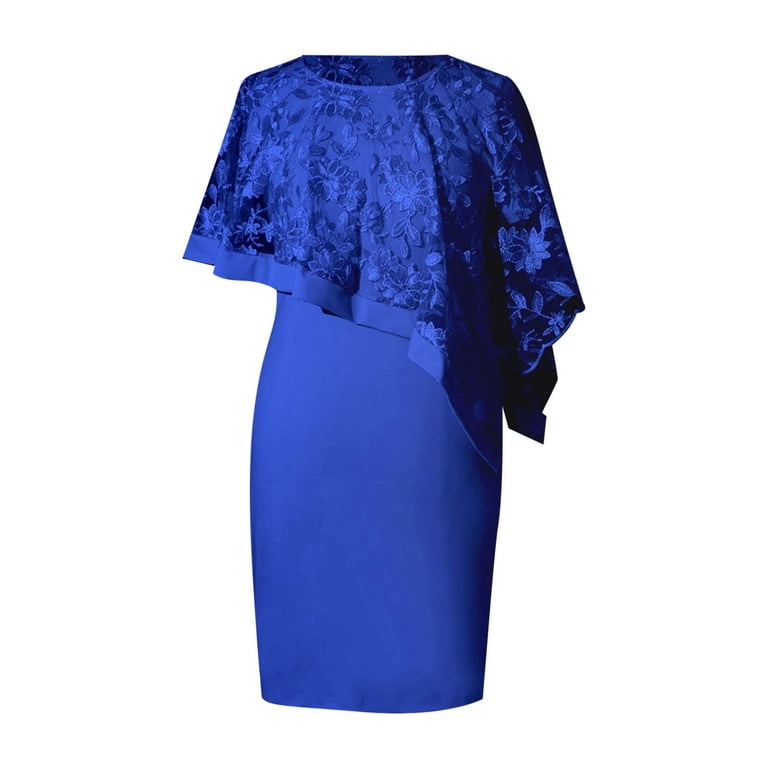 Women's Chiffon Cape Dress Knee Length Evening Dress With Overlay Womens Summer Dresses Knee Length Dress for Women Summer Tunic Denim Maxi Dresses for Women Dresses for Women Casual Fall Fall Dress - Women's Chiffon Cape Dress Knee Length Evening Dress With Overlay Womens Summer Dresses Knee Length Dress for Women Summer Tunic Denim Maxi Dresses for Women Dresses for Women Casual Fall Fall Dress -