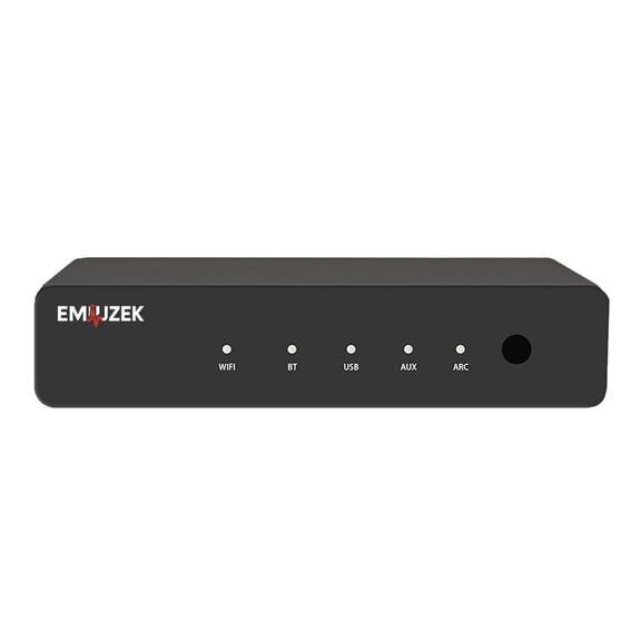 EMIUZEK R20 WiFi Bluetooth 5.0 Multi-Room Hi-Fi Streamer, AirPlay & Spotify Audio Receiver for Home Speakers