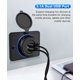 thumbnail image 2 of Enchufe USB doble de 12 V, montaje en panel empotrado, puerto USB de 3,1 A, cargador de coche rápido hembra resistente al agua para autobús, RV, barco, automotriz, marino, ATV, camión, carrito de golf, 2 of 5
