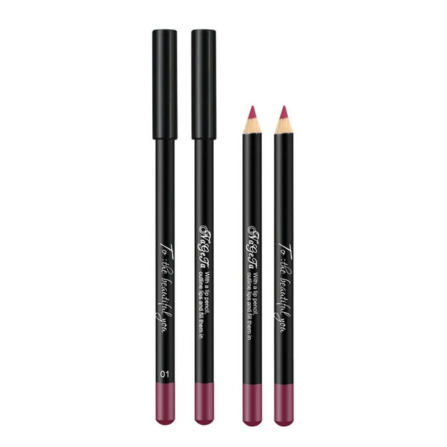 12 Color Waterproof Lipstick Lip Liner Long Lasting Matte Lipliner Pencil Pen, Labial Line