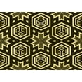 thumbnail image 1 of Ahgly Company Machine Washable Indoor Rectangle Transitional Metallic Gold Area Rugs, 6' x 9', 1 of 7
