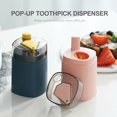 thumbnail image 3 of Pop-Up Toothpick Dispenser Tabletop Toothpick Holder Toothpick Holder for Teeth Cleaning Holds Small Appetizers Cocktail Crafts, 3 of 4