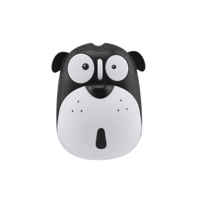 Mouse inalámbrico FLY WAY con diseño de perro caricaturesco, 2.4 GHz, recargable