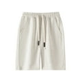 thumbnail image 3 of JTieacloth Mens Cargo Short Men's Shorts Casual Elastic Waist Drawstring Summer Beach Shorts,Beige, 3 of 5