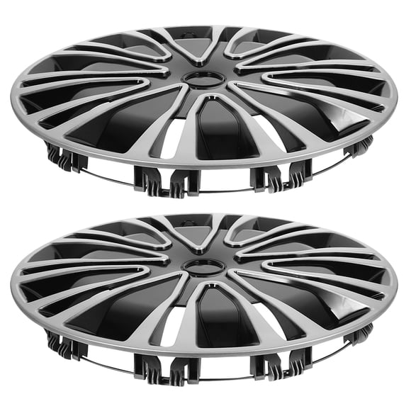 Miangastore PP Wheel Hub Covers Black 2Pcs 13 Inch For Vehicle Maintenance
