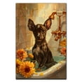 thumbnail image 3 of Funny Bathroom Wall Art CuteXoloitzcuintli Dog Canvas Print Dog Bathtub Picture Humor Animal Artwork Painting for Restroom Bathroom, Gifts For Men, Christmas Gifts, 3 of 5