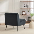 thumbnail image 4 of CQSXDA 24.4 Inch Wide Armless Chair in Velvet Featuring  for Versatile Home Use，Black, 4 of 12