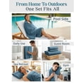 thumbnail image 6 of Casa Platino Bathroom Towels Set of 8 – 100% Ring-Spun Cotton, 2 Bath Towels, 2 Handtowel & 4 Washcloths, Luxury cotton design, Perfect for Hotel, Salon & Guests – Steel Blue, 6 of 8
