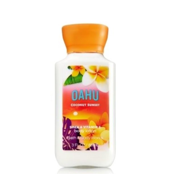 bath and body works oahu coconut sunset travel size body lotion 3 ounce