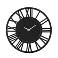 thumbnail image 6 of SHYFOY Round Black Glass Wall Clock - 32" Modern Large Clocks Wall Decor for Living Room Office Bedroom Fireplace, 6 of 11