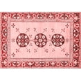 thumbnail image 1 of Ahgly Company Indoor Rectangle Abstract Red Modern Area Rugs, 7' x 10', 1 of 4