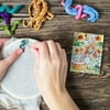 FONTA Flower Girl Magnets Fridge Stickers Magnetic Cross Stitch Needles Minder